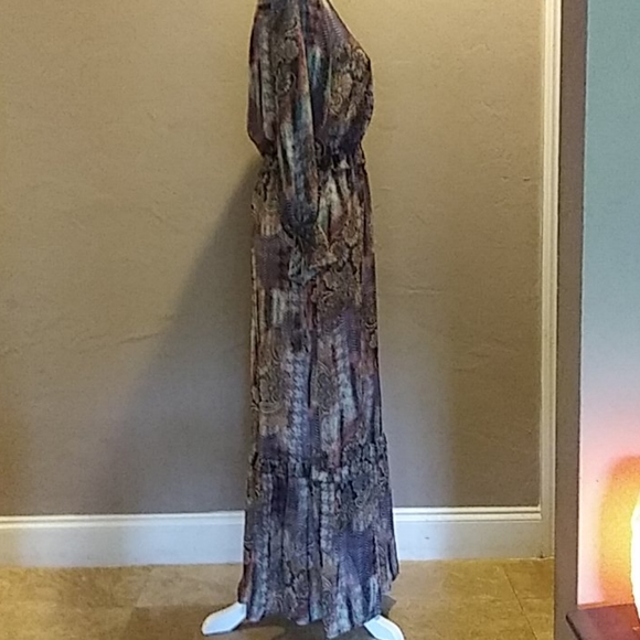 Hillary Scott LaBellum chiffon maxi dress, S - Picture 4 of 14